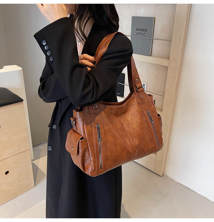 Novira Leder Tote Bag