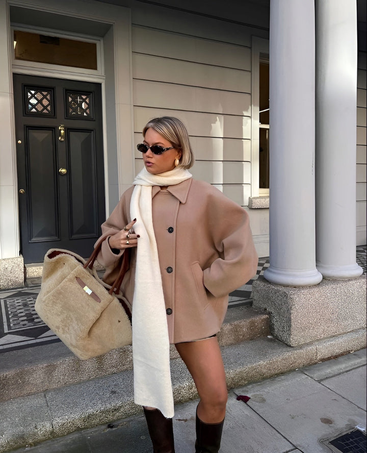 Lizzy | Trendy oversized wool coat