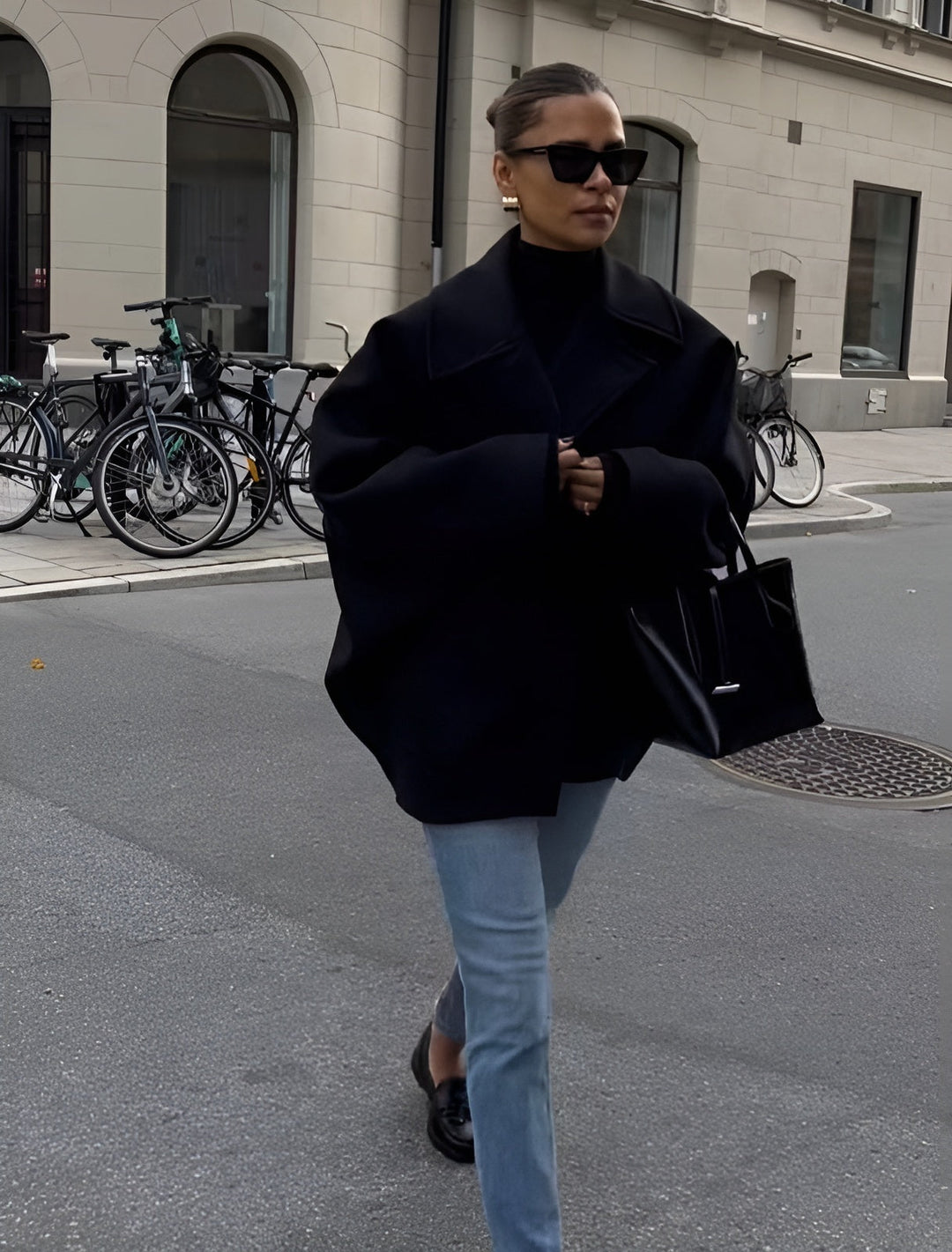 Lizzy | Trendy oversized wool coat