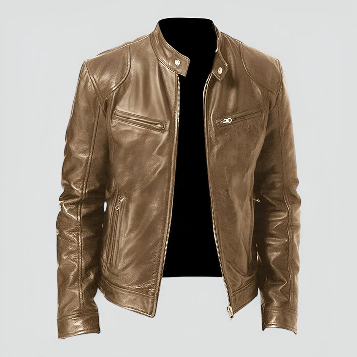 Ruggero™ | Stylish and Versatile Leather Jacket