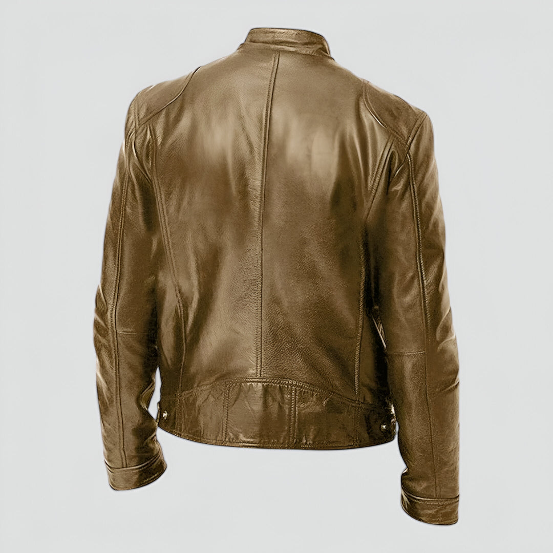 Ruggero™ | Stylish and Versatile Leather Jacket