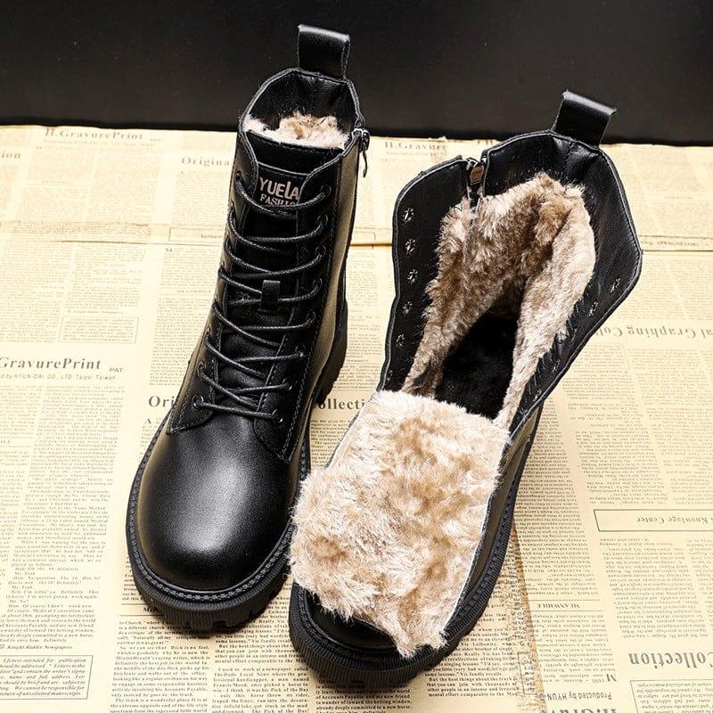 Andrea | Luxury winter boots in black leather